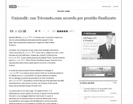 Gruppo Triveneto partner Unicredit